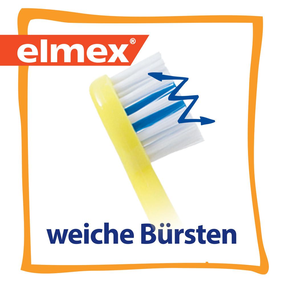 elmex Lern-Zahnbürste 0-2 Jahre Weiche Kinder-Zahnbürste