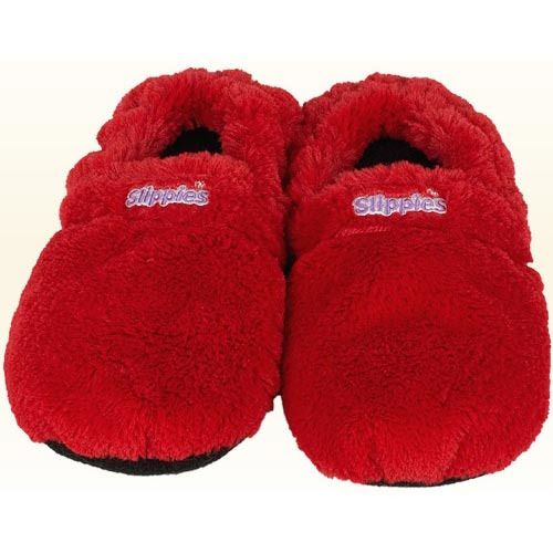 Warmies® Slippies™ Deluxe wärme Pantoffel rot Gr. M (36-40)