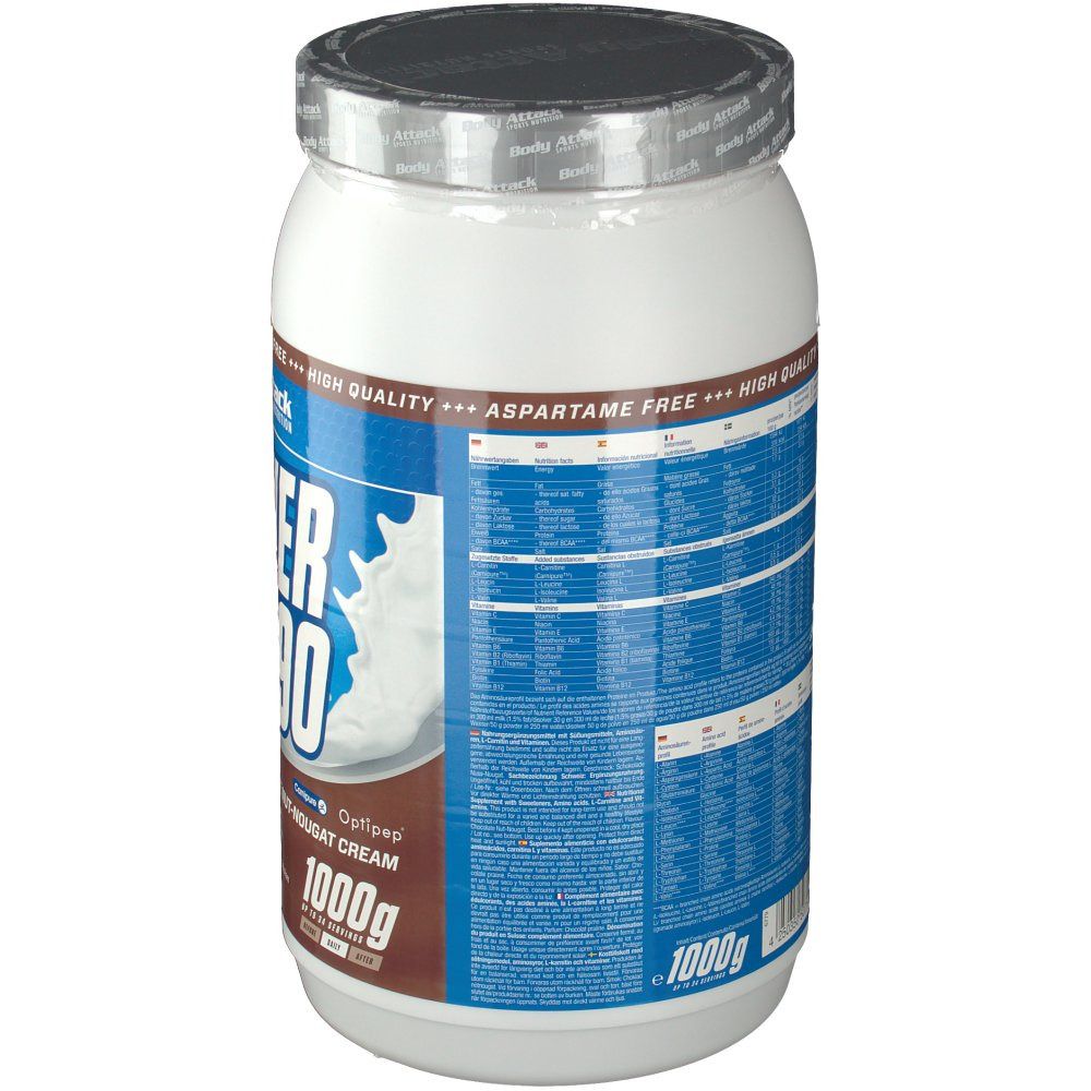 Body Attack Power Protein 90 Chocolate Nut-Nougat Cream