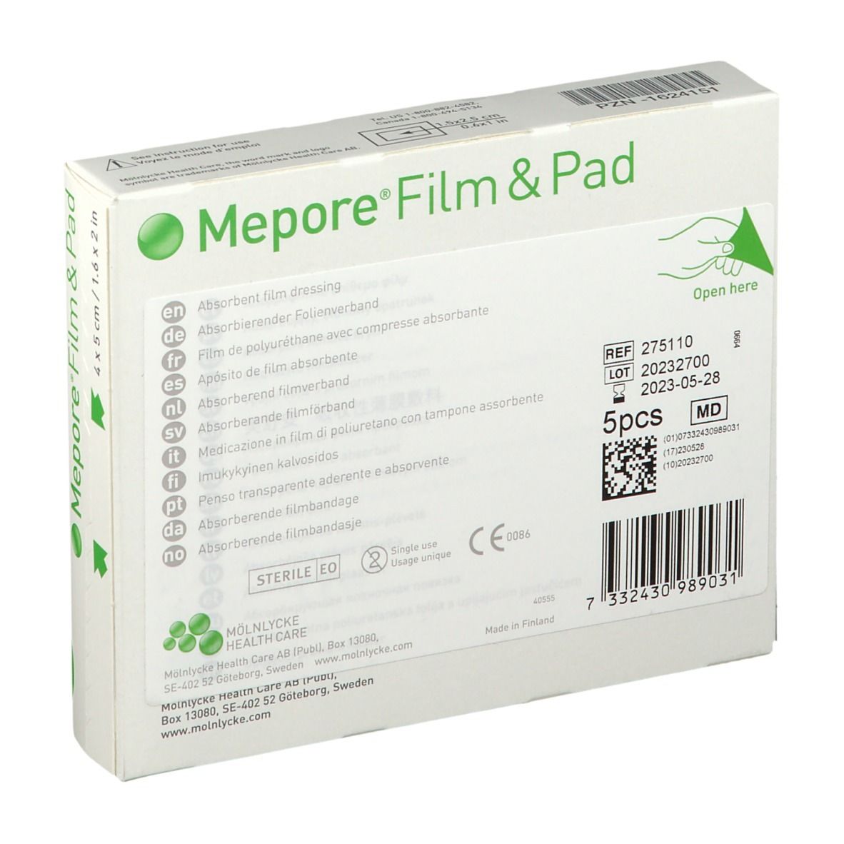 Mepore® Film Pad 4 x 5 cm