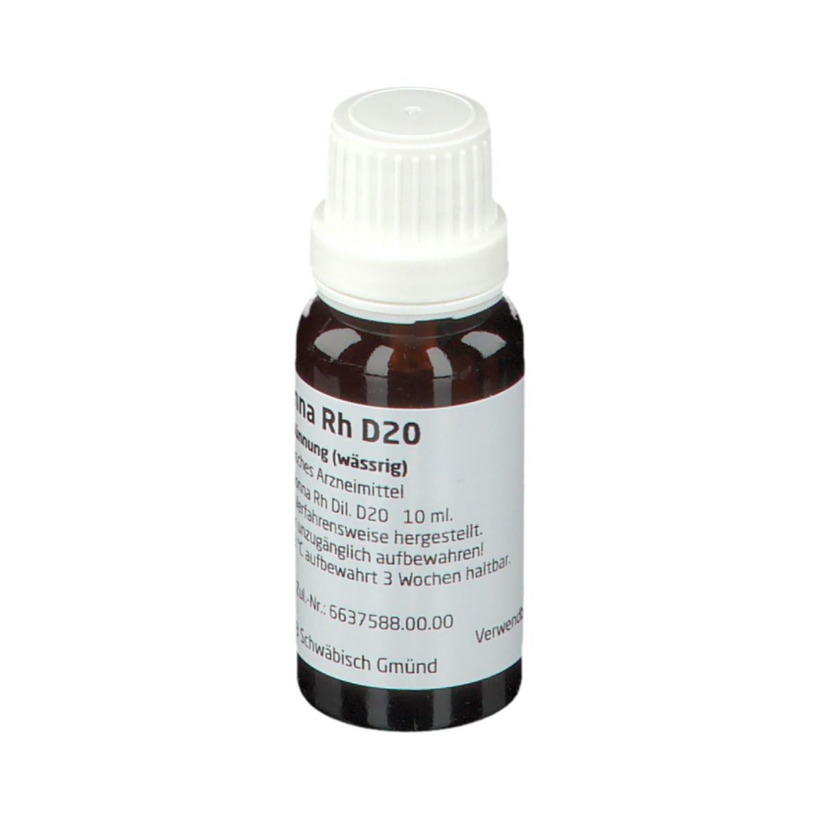 Weleda Belladonna Planta tota Rh D20 Dilution