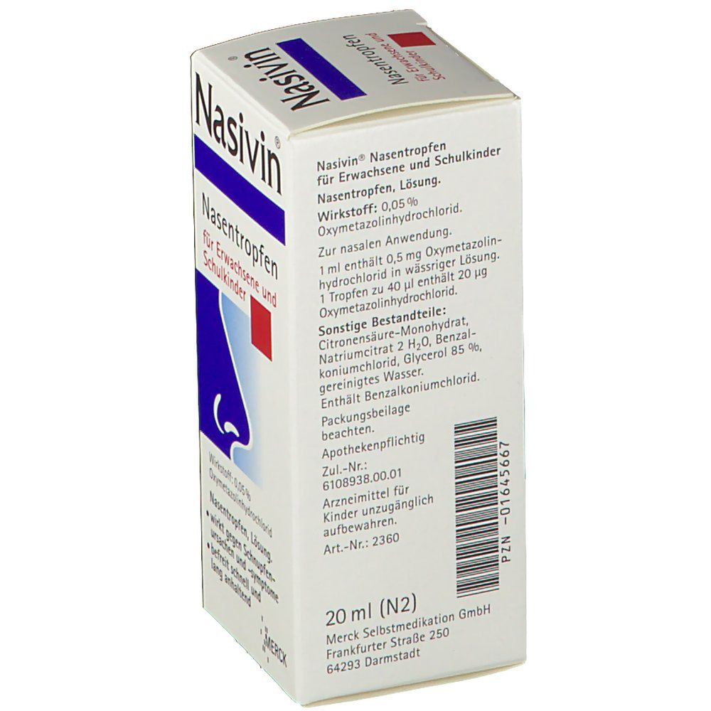 Nasivin® Nasentropfen für Erwachsene und Schulkinder