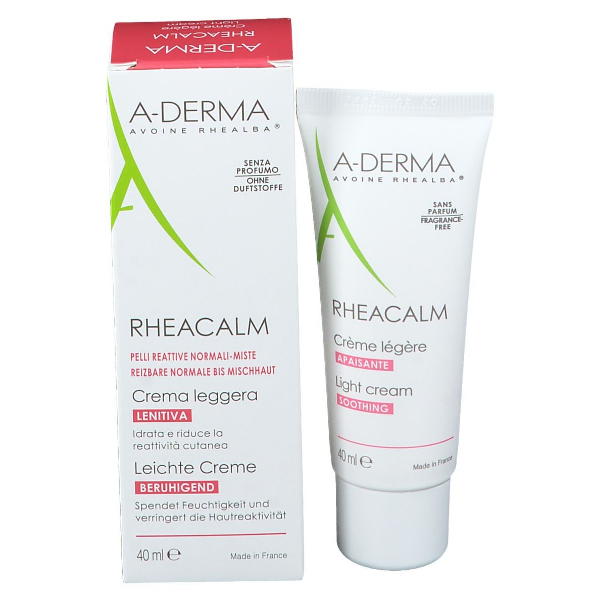 A-Derma RHEACALM beruhigende Creme leicht