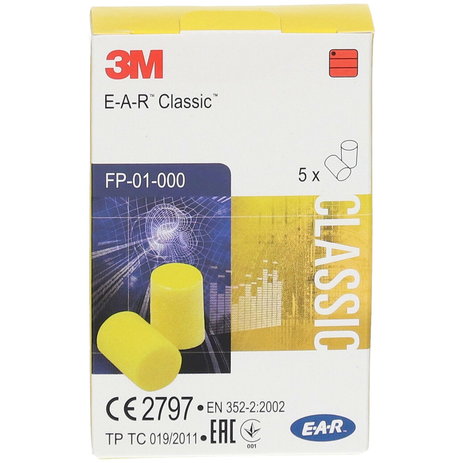 3M™ E-A-R™ Classic™ vorzuformende Gehörschutzstöpsel
