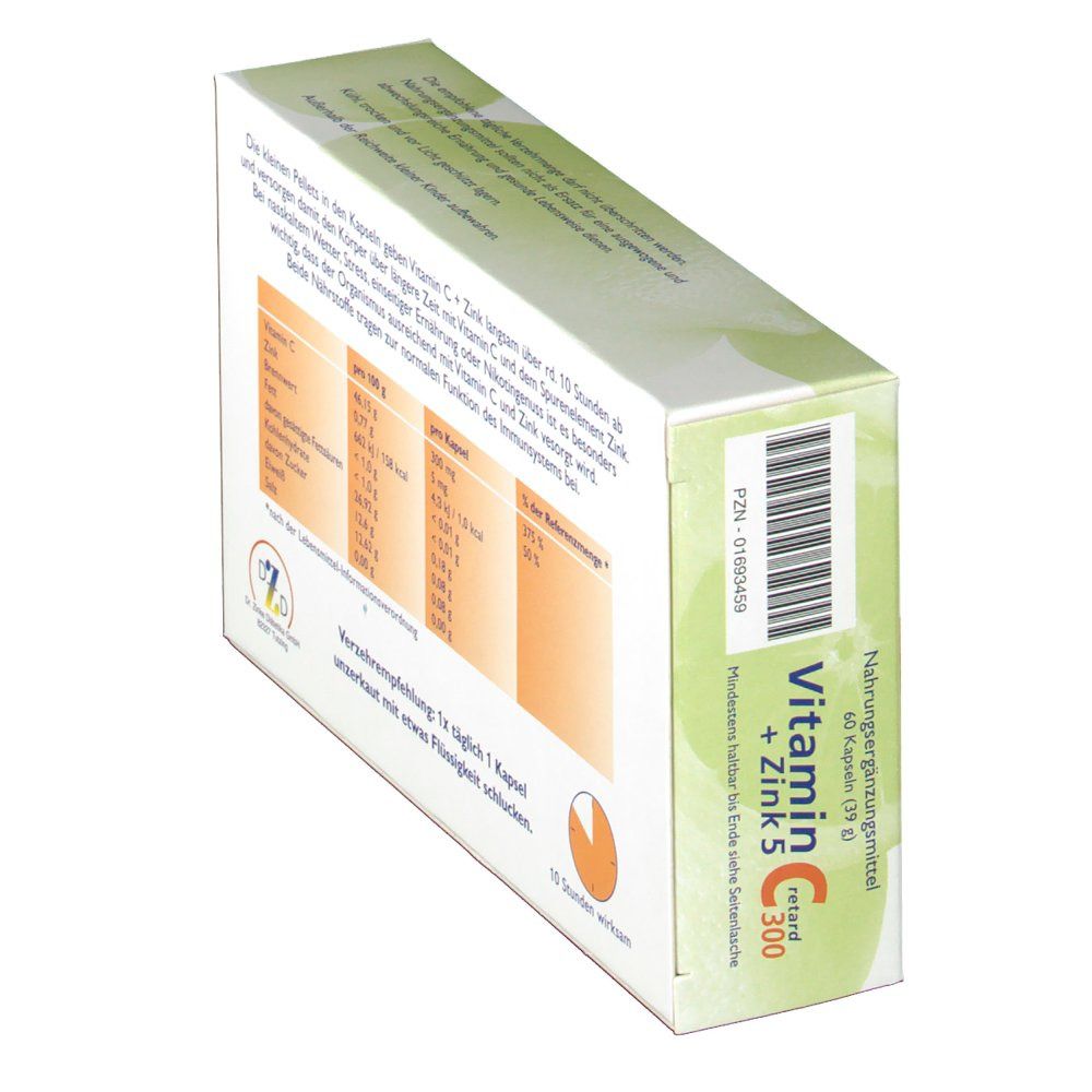 Vitamin C 300 + Zink Retardkapseln