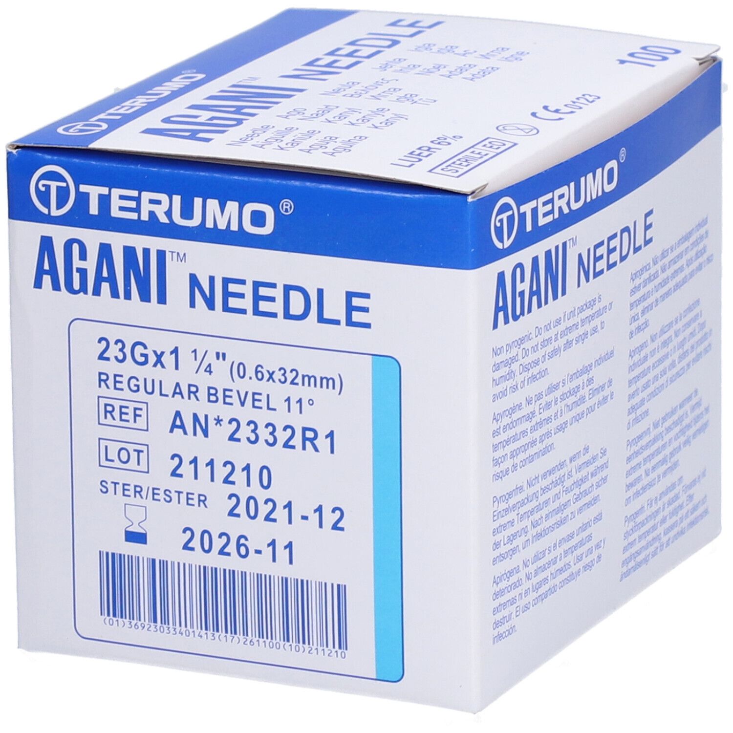 TERUMO® AGANI® Kanüle 23 g 32 mm blau