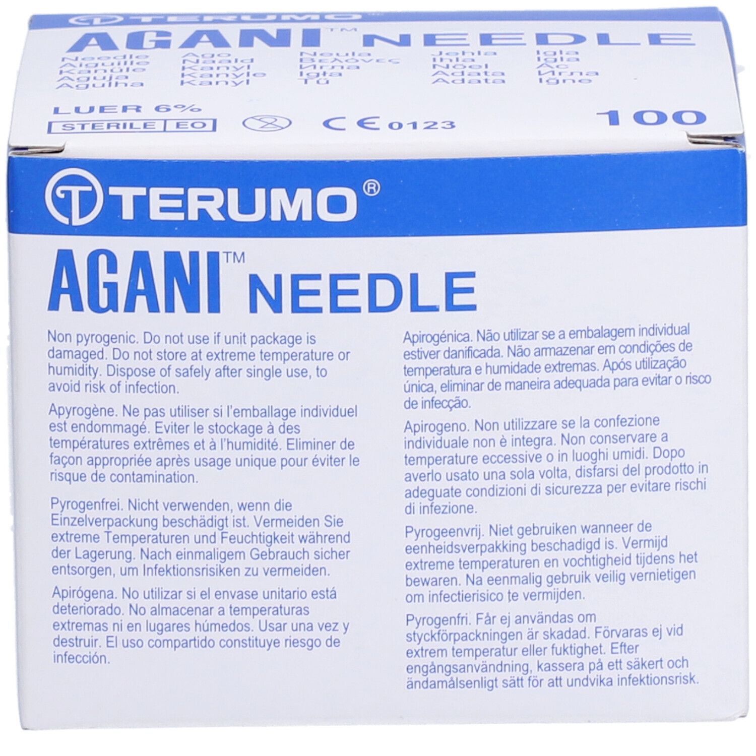 TERUMO® AGANI® Kanüle 23 g 32 mm blau