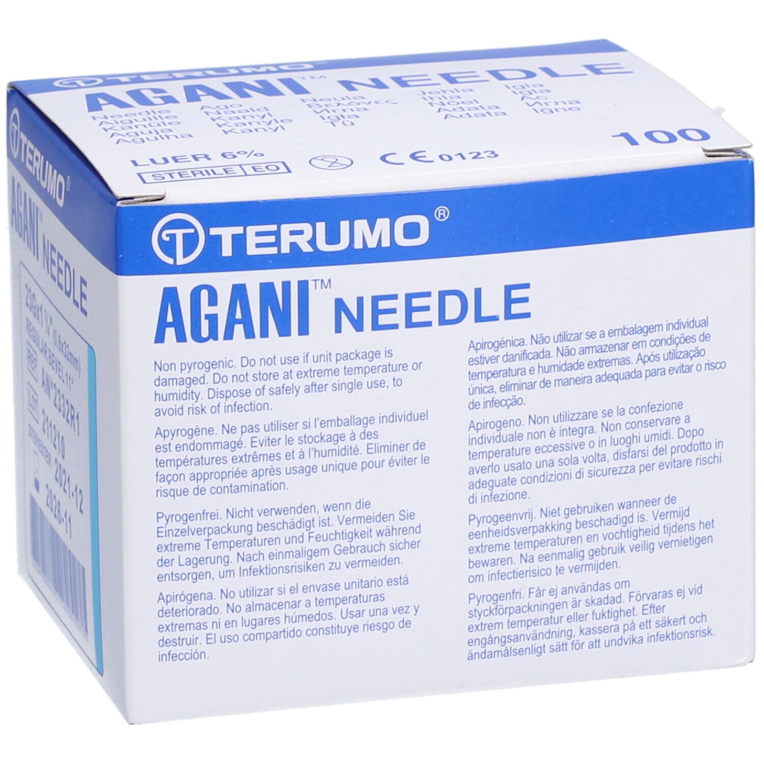 TERUMO® AGANI® Kanüle 23 g 32 mm blau