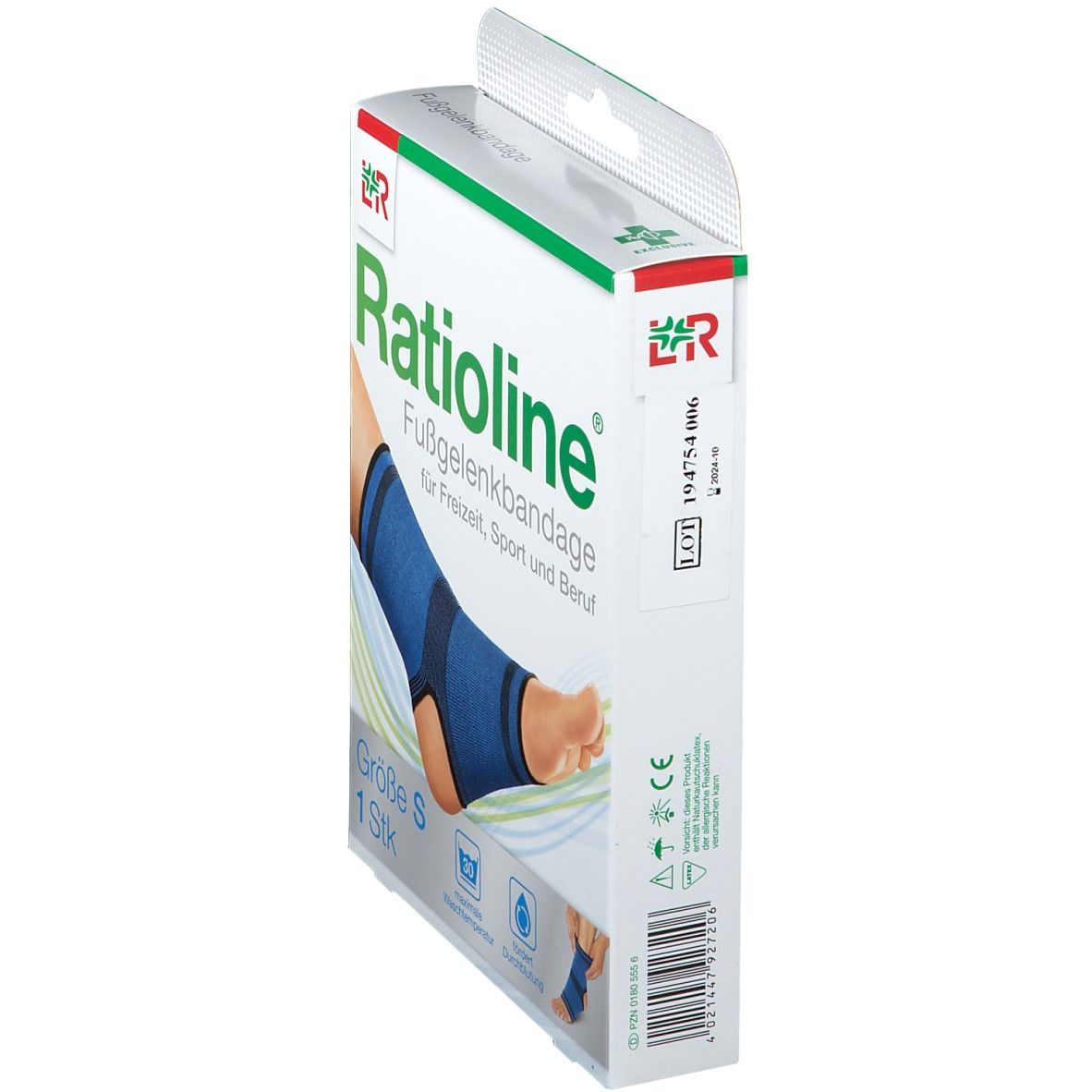 Ratioline® Fußgelenkbandage Gr. S