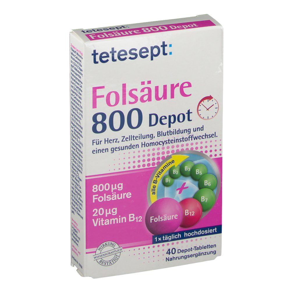 tetesept® Folsäure 800 Depot
