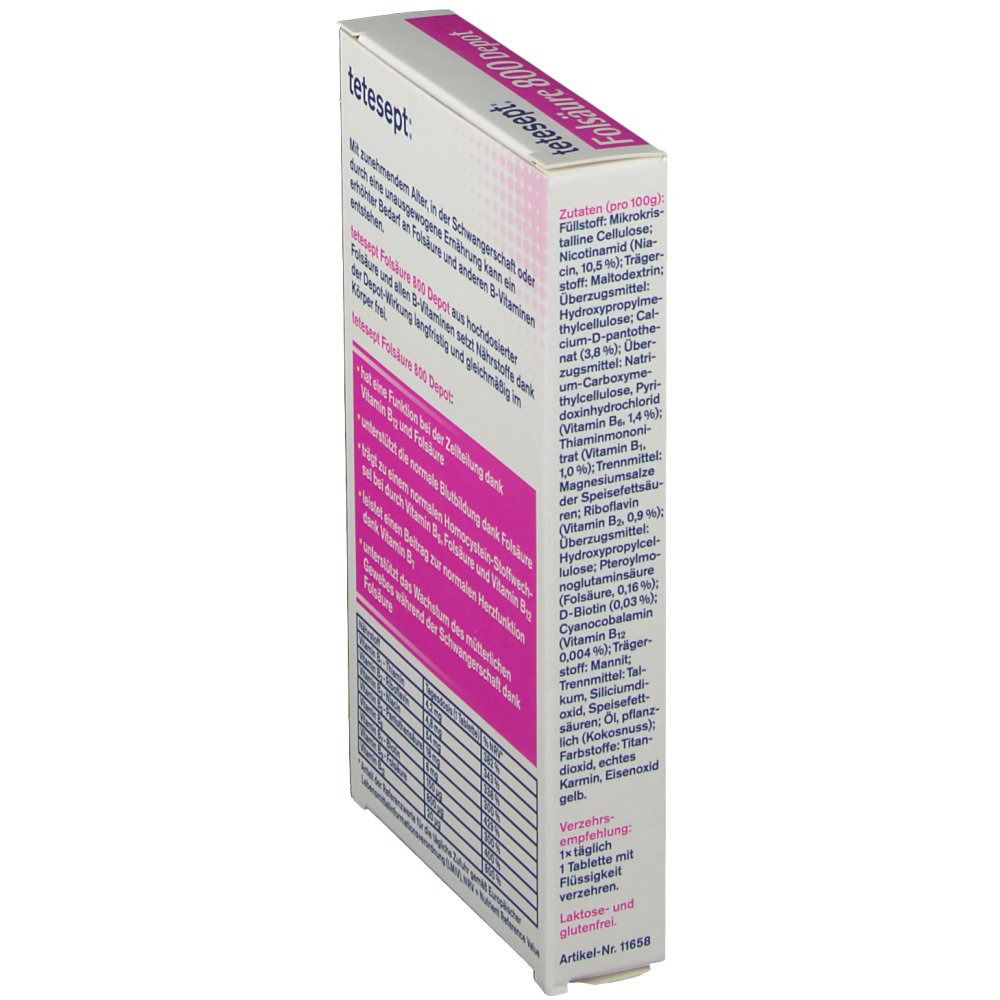 tetesept® Folsäure 800 Depot