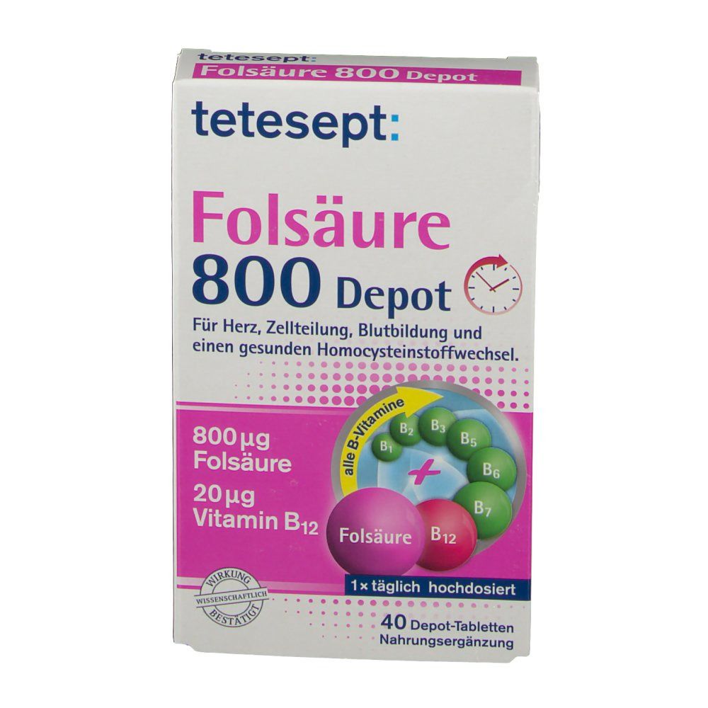 tetesept® Folsäure 800 Depot