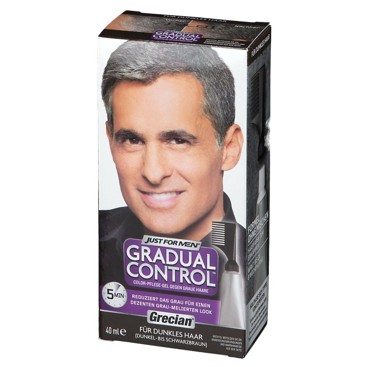 GRECIAN Gradual Control Color-Pflege-Gel dunkles Haar