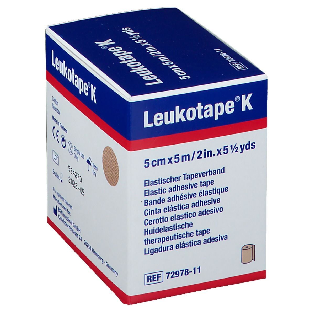 Leukotape® K 5 cm x 5 m hautfarbend