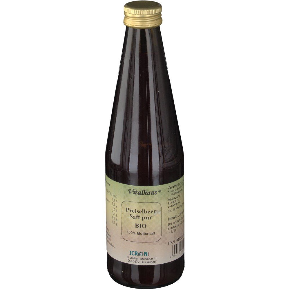 Vitalhaus® Preiselbeer-Saft pur BIO