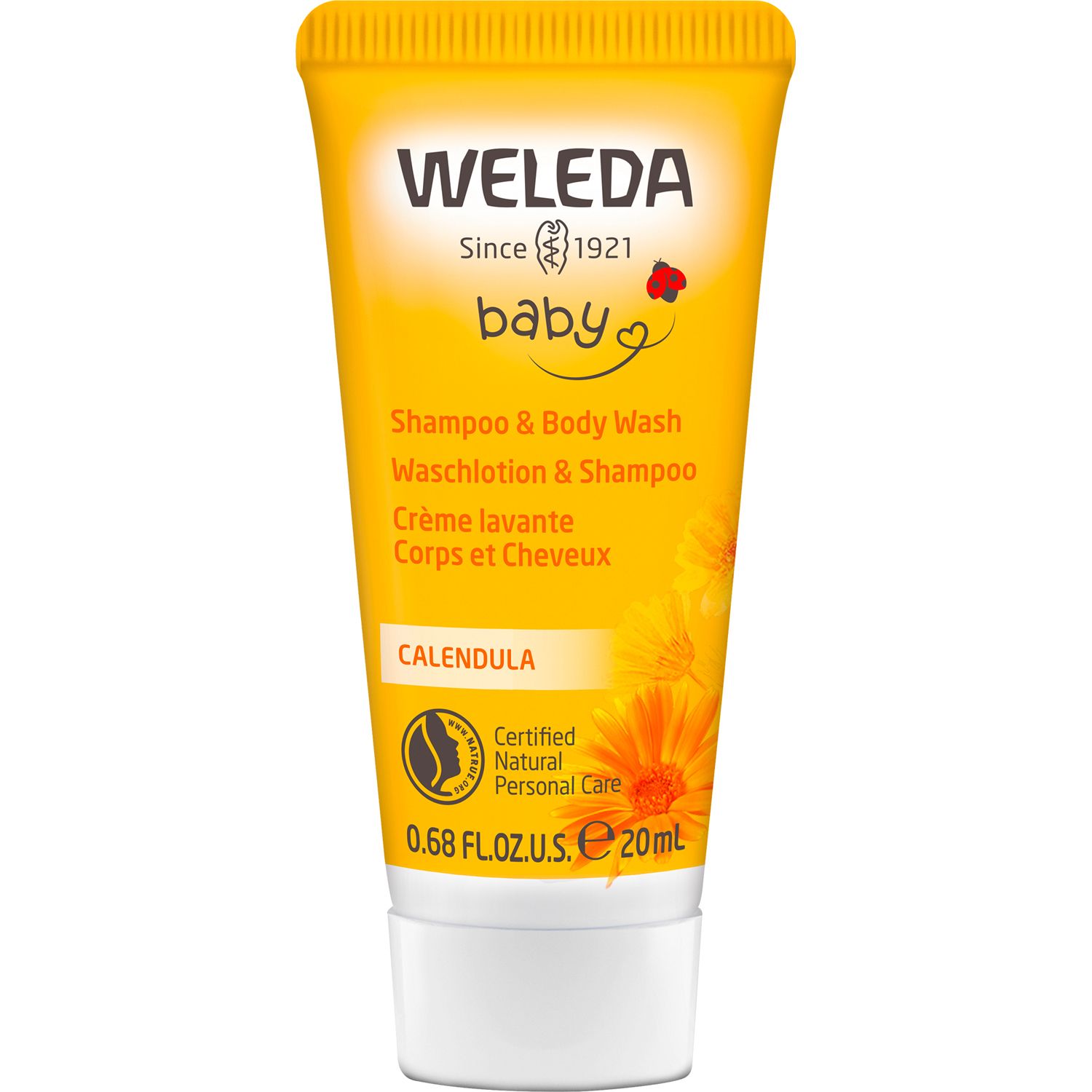 Weleda Baby Waschlotion & Shampoo Calendula - reinigt Haut & Haare schonend, mild zu den Augen