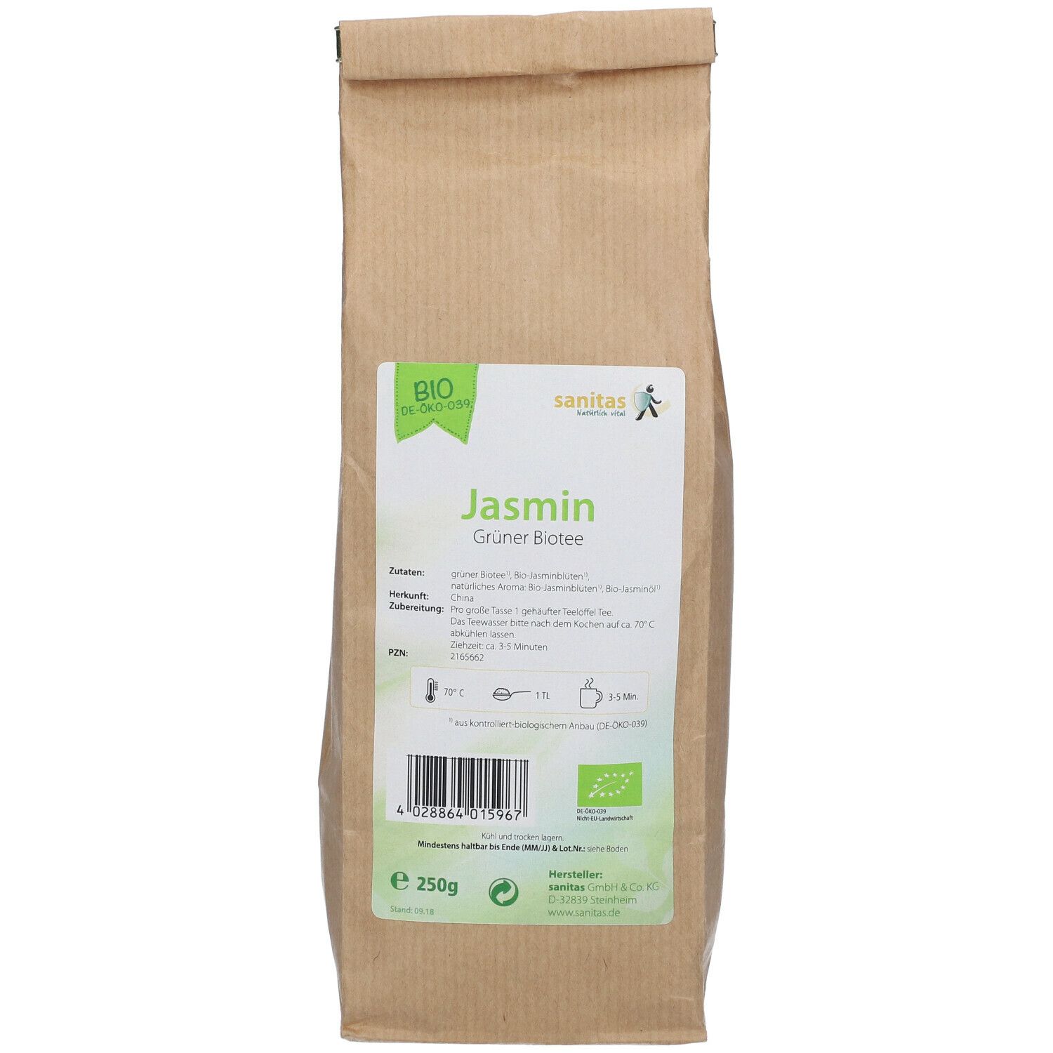 Grüner Bio-Tee China Jasmin