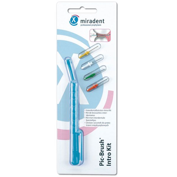 miradent Pic-Brush® Intro Kit blau transparent 1,8 - 6,5 mm