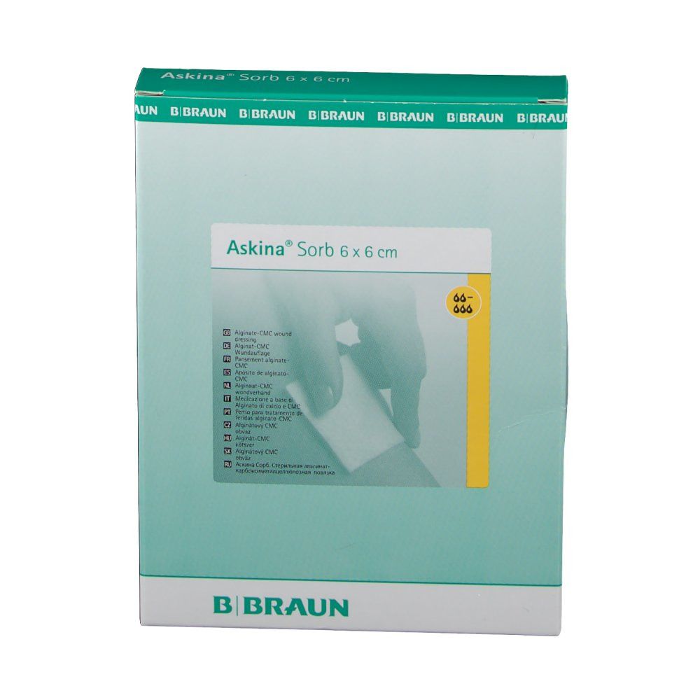 Askina® Sorb Wundauflage 6 cm x 6 cm steril