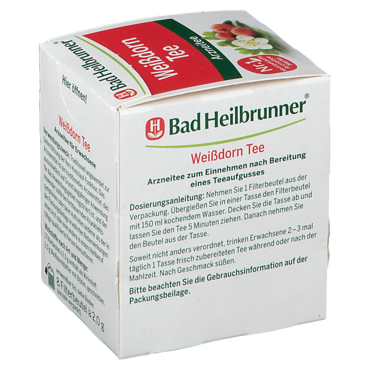 Bad Heilbrunner® Weißdorn Tee