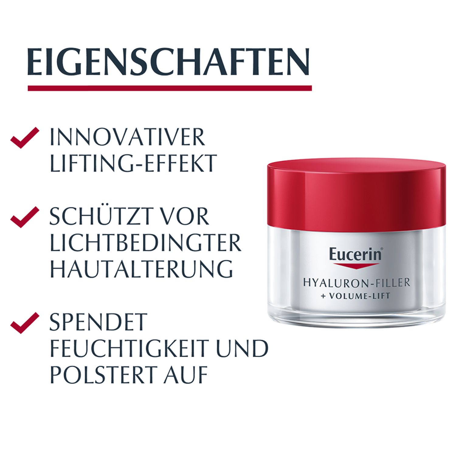 Eucerin® Hyaluron-Filler + Volume-Lift Tagespflege Normale/Mischhaut