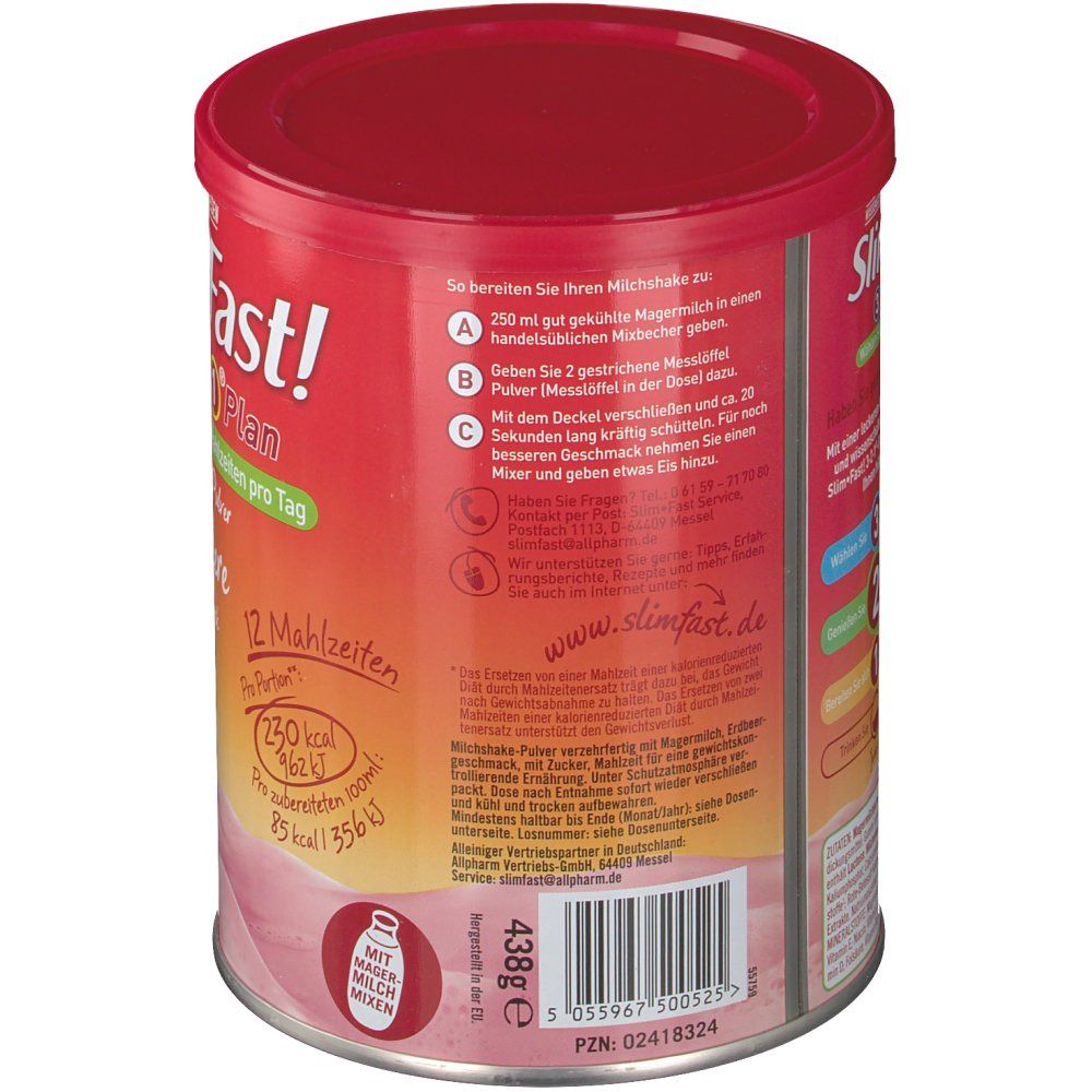 Slim Fast Drink Pulver Erdbeere