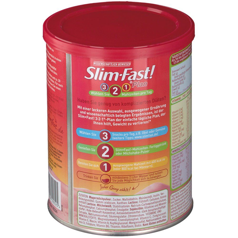 Slim Fast Drink Pulver Erdbeere