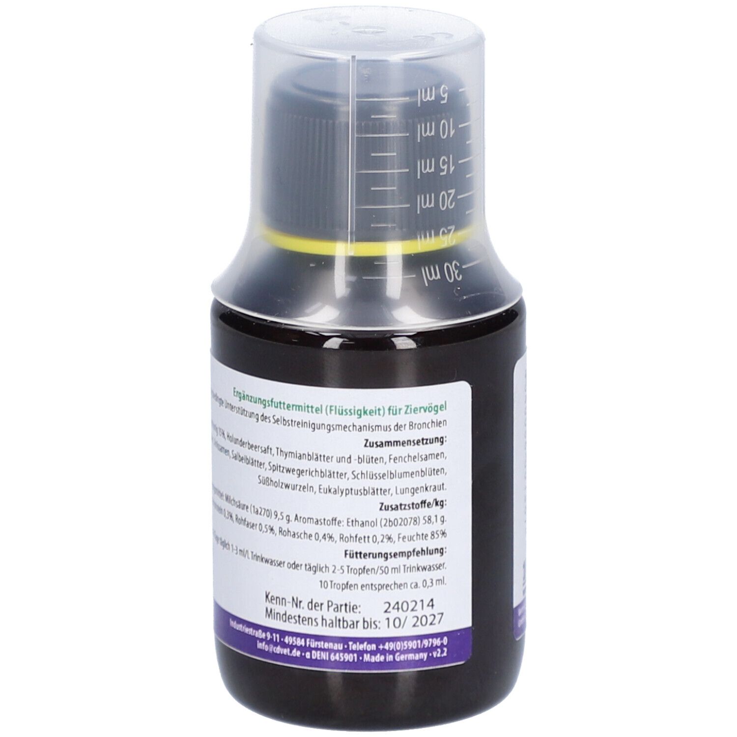 BronchialVital Ziervogel 100 ml – Atemwegsunterstützung für Vögel