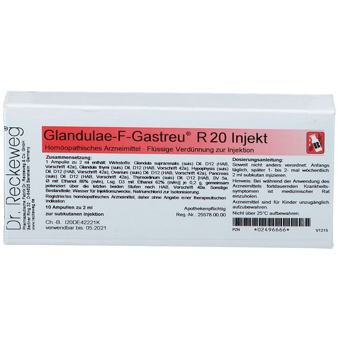 Glandulae-F-Gastreu® R20 Injekt Ampullen