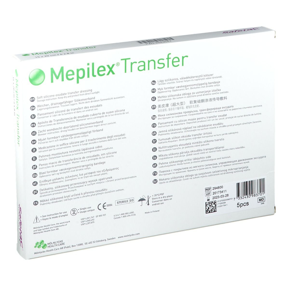Mepilex® Transfer Verbände  15 x 20 cm steril