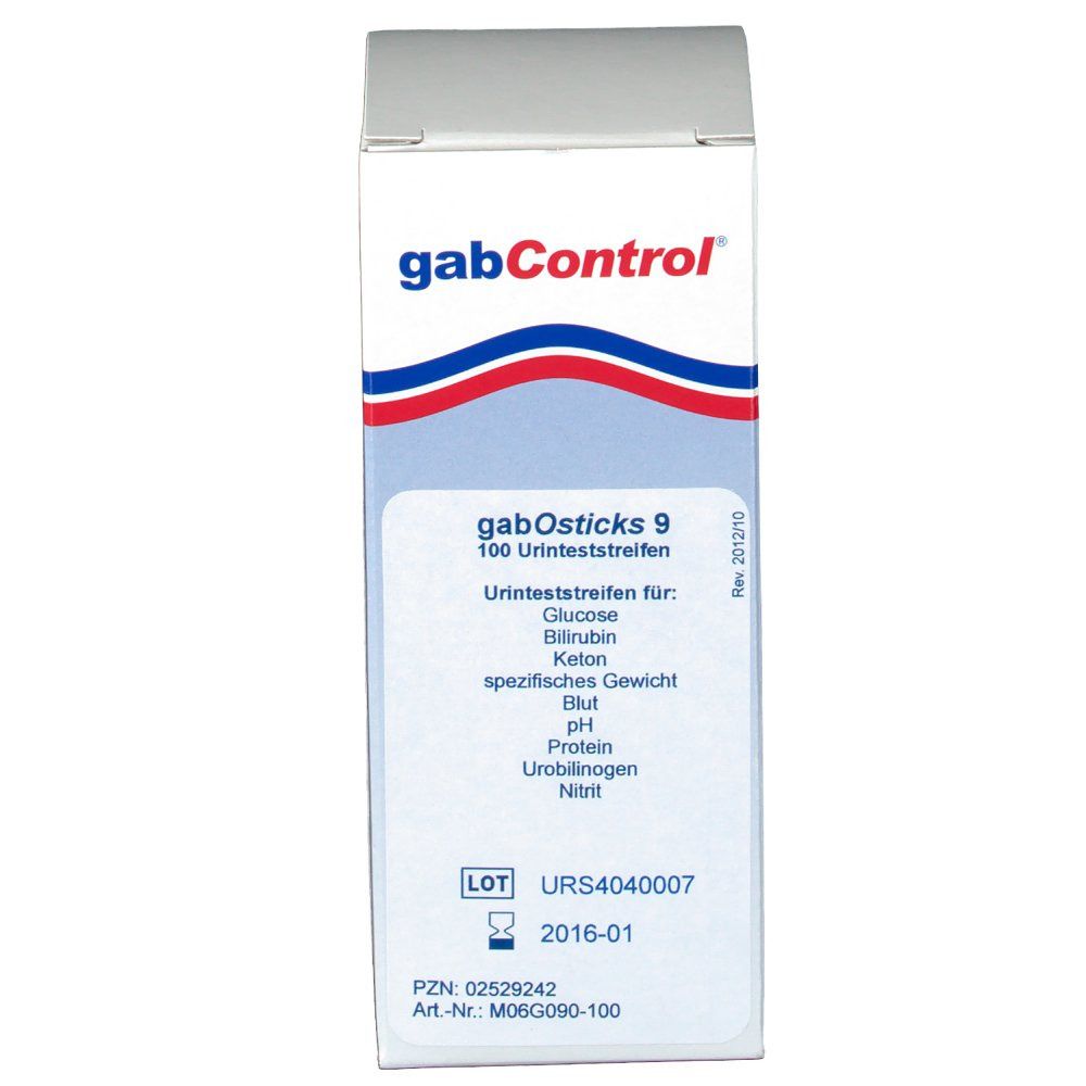 gabcontrol® gabOsticks 9 Urinteststreifen