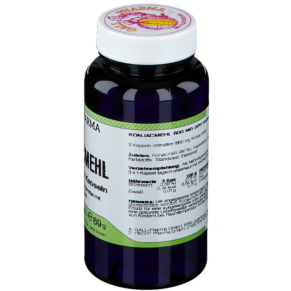 GALL PHARMA Konjacmehl 600 mg