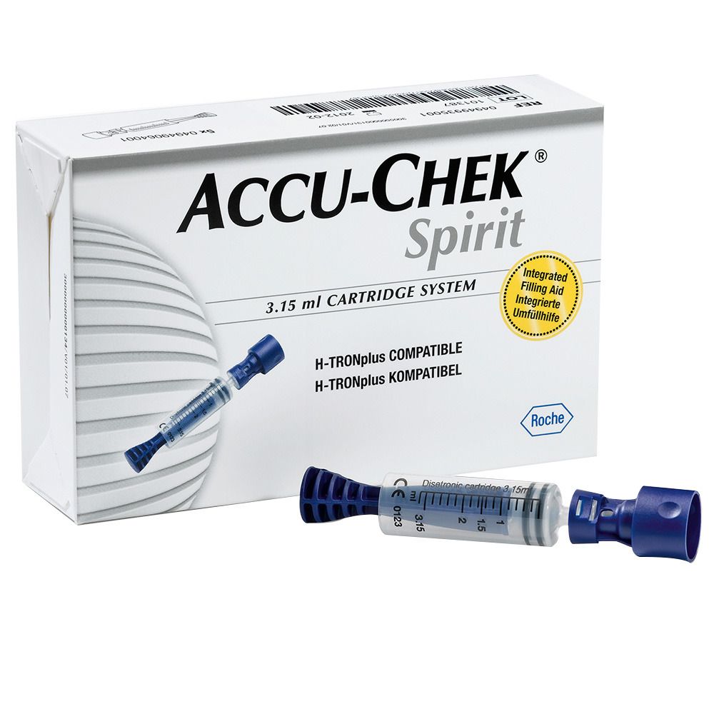 ACCU-CHEK® Spirit Ampullensystem mit integrierter Umfüllhilfe