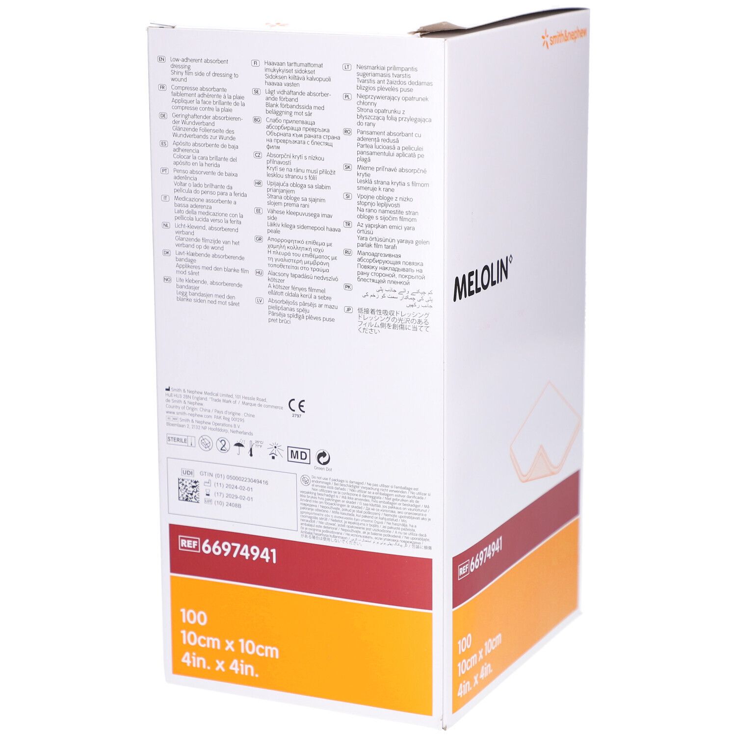 Melolin 10x10cm Wundauflagen steril