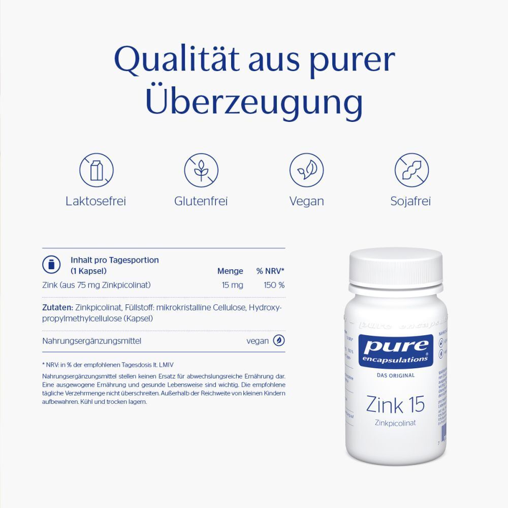 pure encapsulations® Zink 15 (Zinkpicolinat)