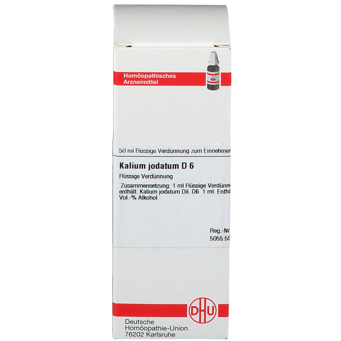 Weiße Schachtel mit brauner Glasflasche. Arzneimittel.