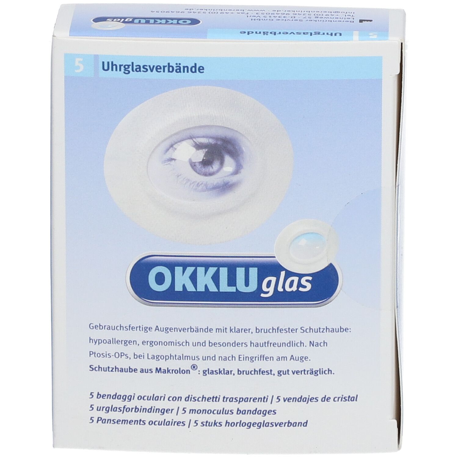 OKKLUglas Uhrglasverband