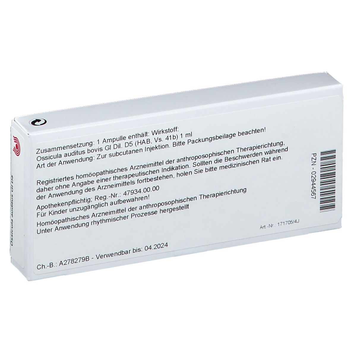 WALA® Ossicula auditus Gl D 5