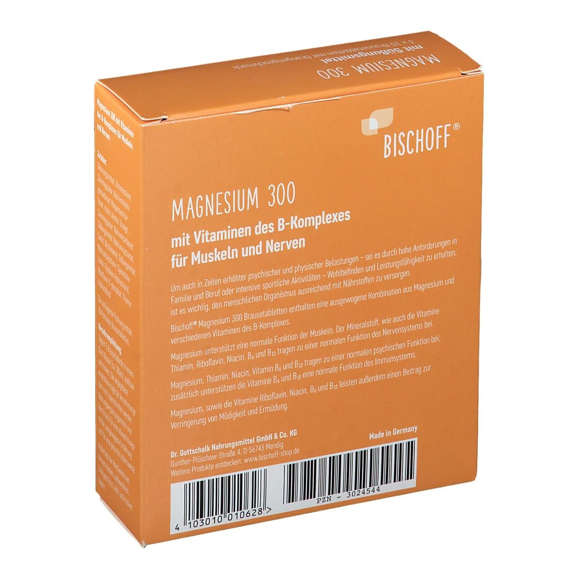 Magnesium-Brausetabletten 300 +  Vitamin B-Komplex