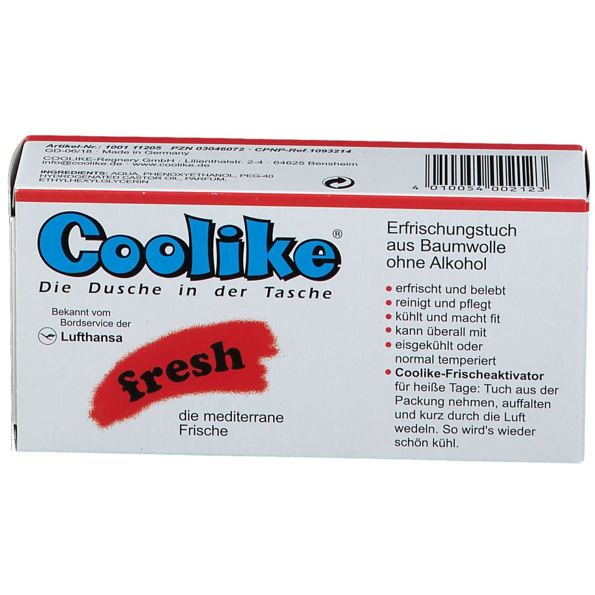 Coolike® Feucht Tuecher fresh Baumwolle