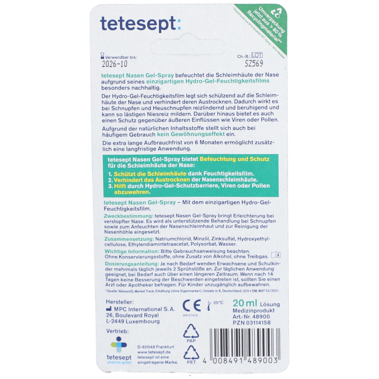 tetesept® Nasen Gel-Spray