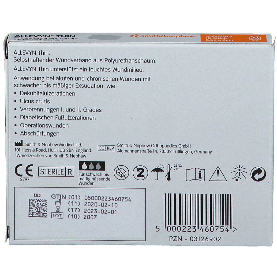 ALLEVYN® THIN 5 x 6cm