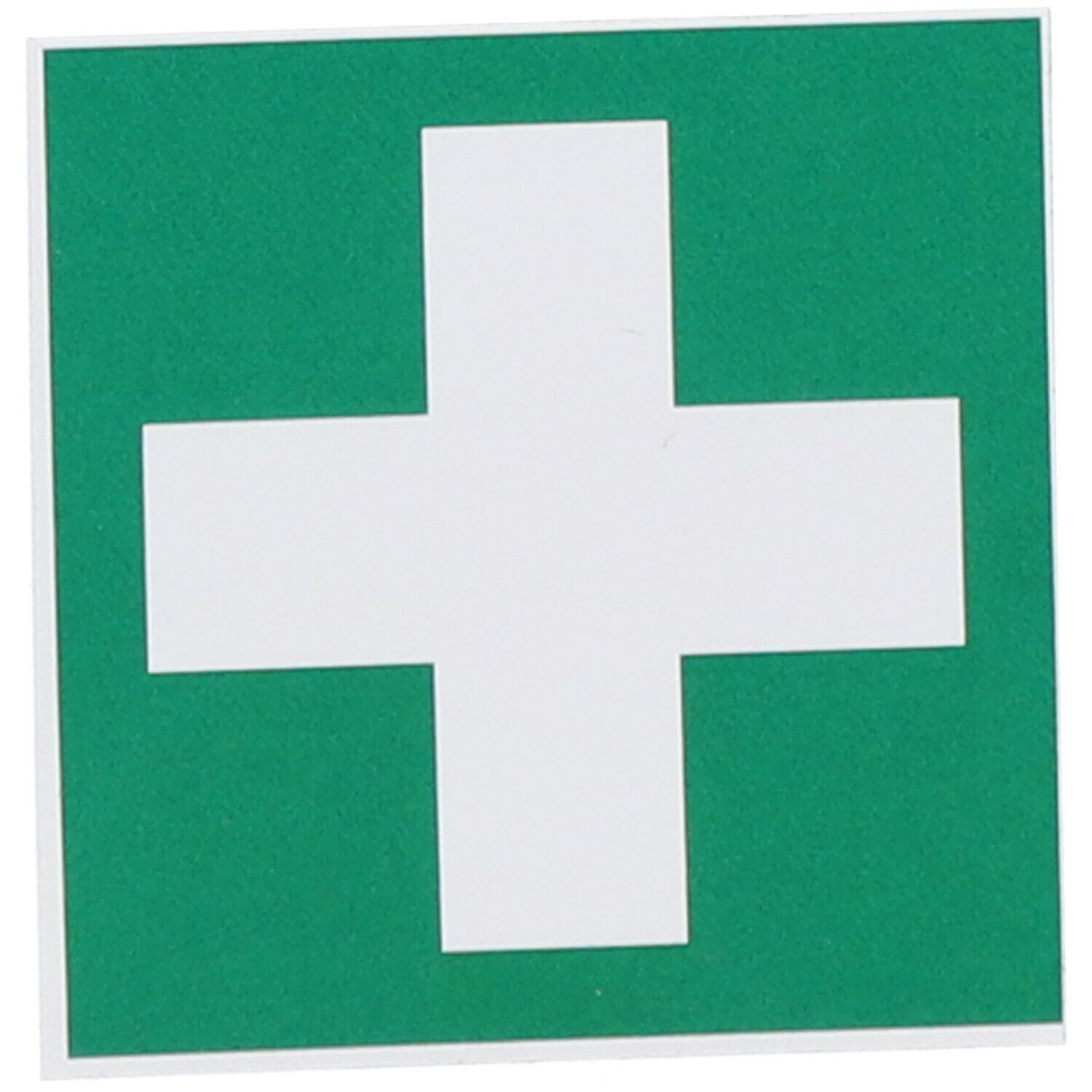 Grünes Kreuz Aufkleber für Verbandkasten