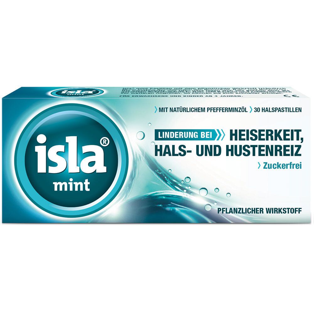 isla mint Halspastillen bei Halskratzen und Reizhusten