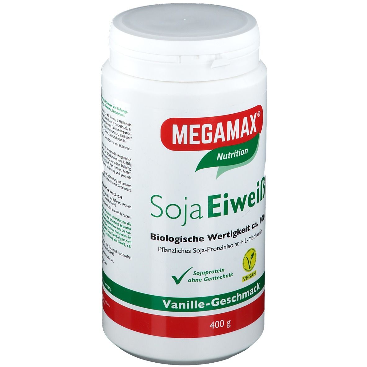 MEGAMAX® Nutrition Soja Eiweiß Vanille-Geschmack