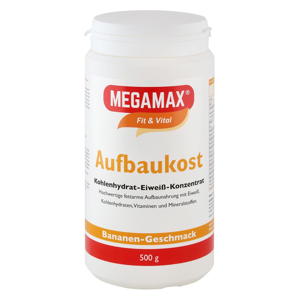 MEGAMAX® Fit & Vital Aufbaukost Kohlenhydrat-Eiweiß-Konzentrat Bananen-Geschmack