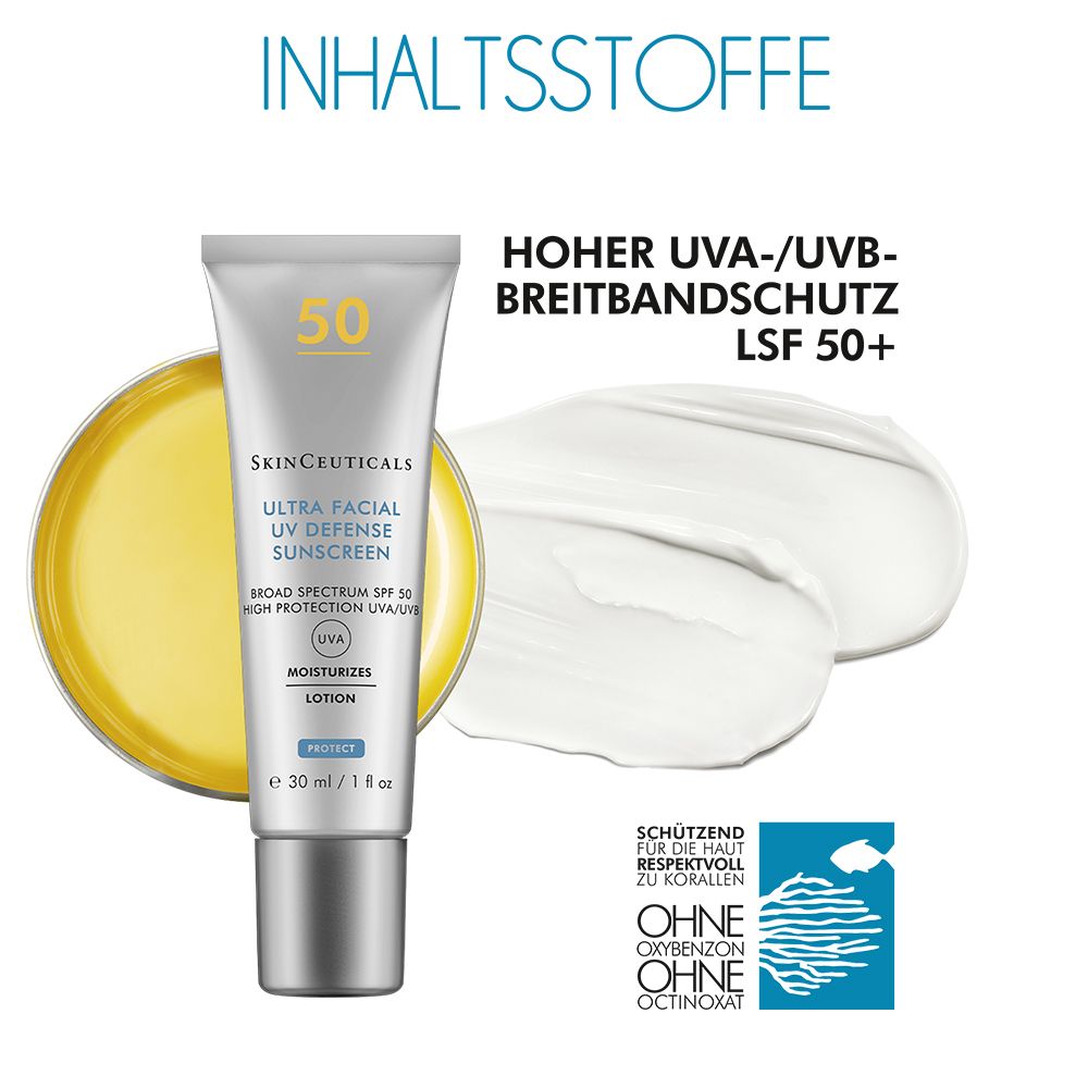 SkinCeuticals ULTRA FACIAL UV DEFENSE LSF 50, leichte Gesichtscreme mit LSF 50