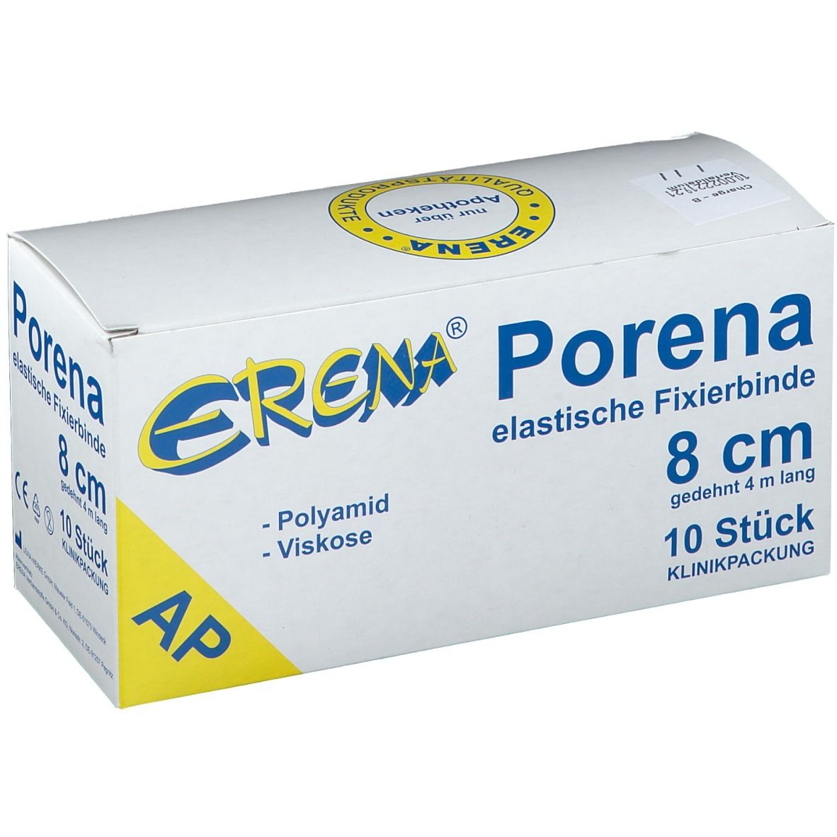 ERENA® Porena elastische Fixierbinde 8 cm x 4 m