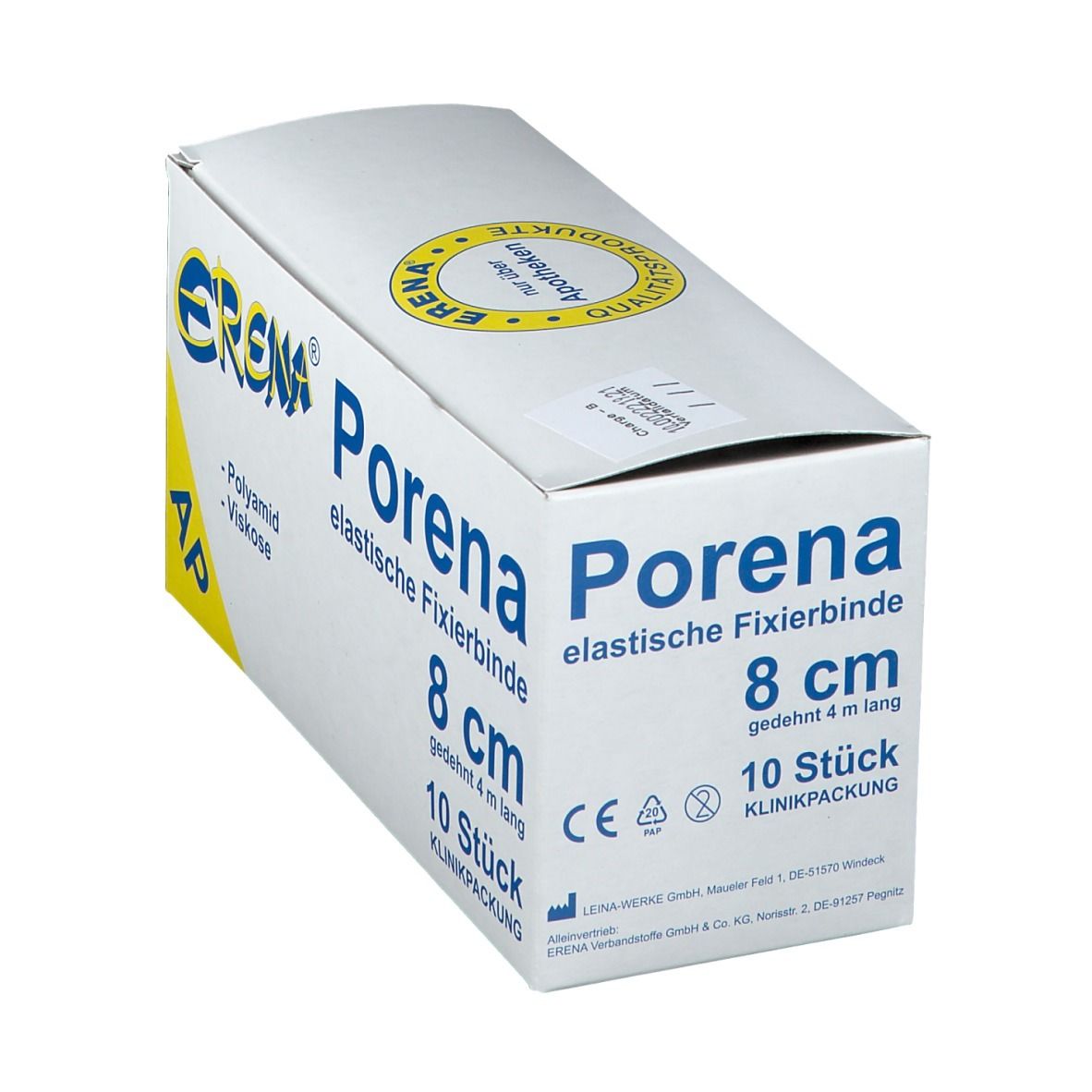 ERENA® Porena elastische Fixierbinde 8 cm x 4 m