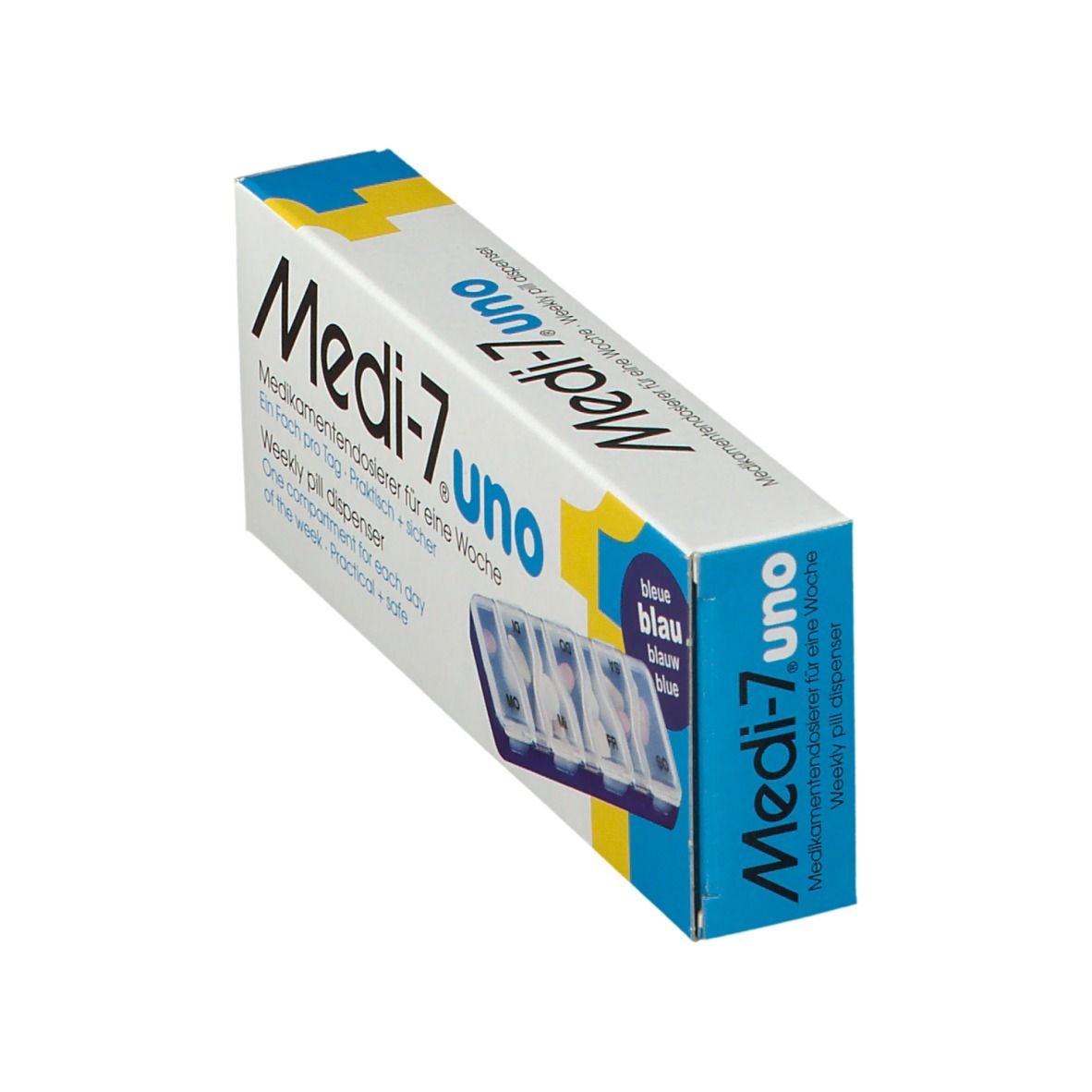Medi-7 uno Blau Medikamenten Dosierer für 7 Tage